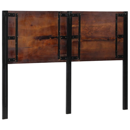 vidaXL Headboard 140 cm Solid Wood Reclaimed and Iron