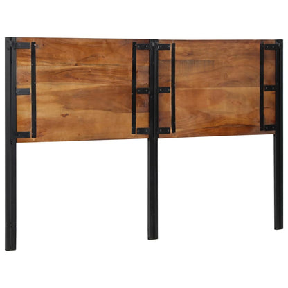 vidaXL Headboard 160 cm Solid Wood Reclaimed and Iron