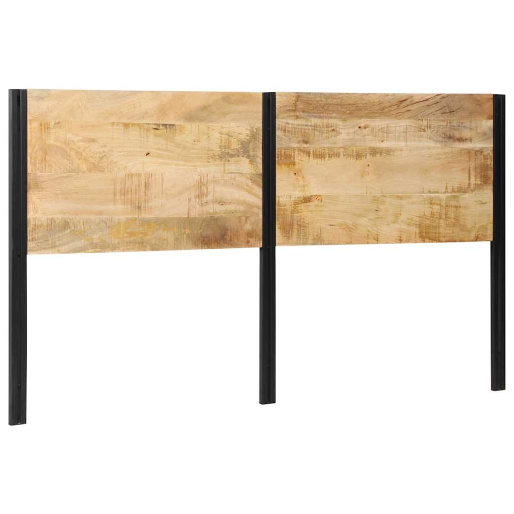 vidaXL Headboard 180 cm Solid Wood Mango and Iron