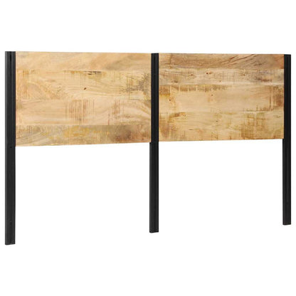 vidaXL Headboard 180 cm Solid Wood Mango and Iron