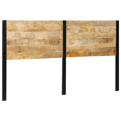 vidaXL Headboard 180 cm Solid Wood Mango and Iron