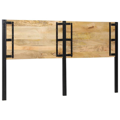 vidaXL Headboard 180 cm Solid Wood Mango and Iron