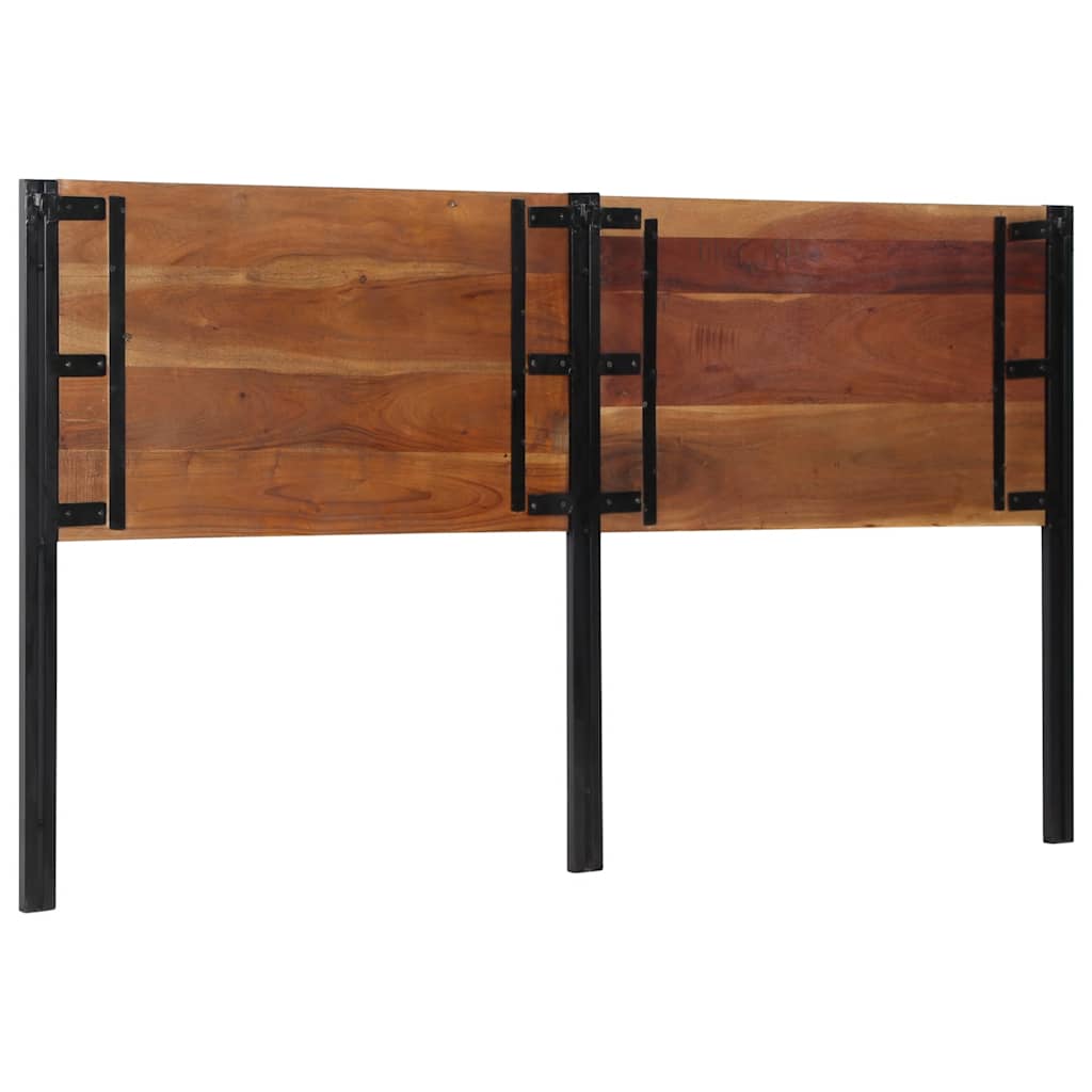 vidaXL Headboard 180 cm Solid Wood Reclaimed and Iron