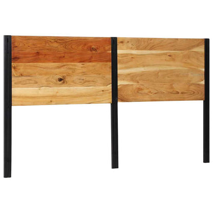 vidaXL Headboard 180 cm Solid Wood Acacia and Iron