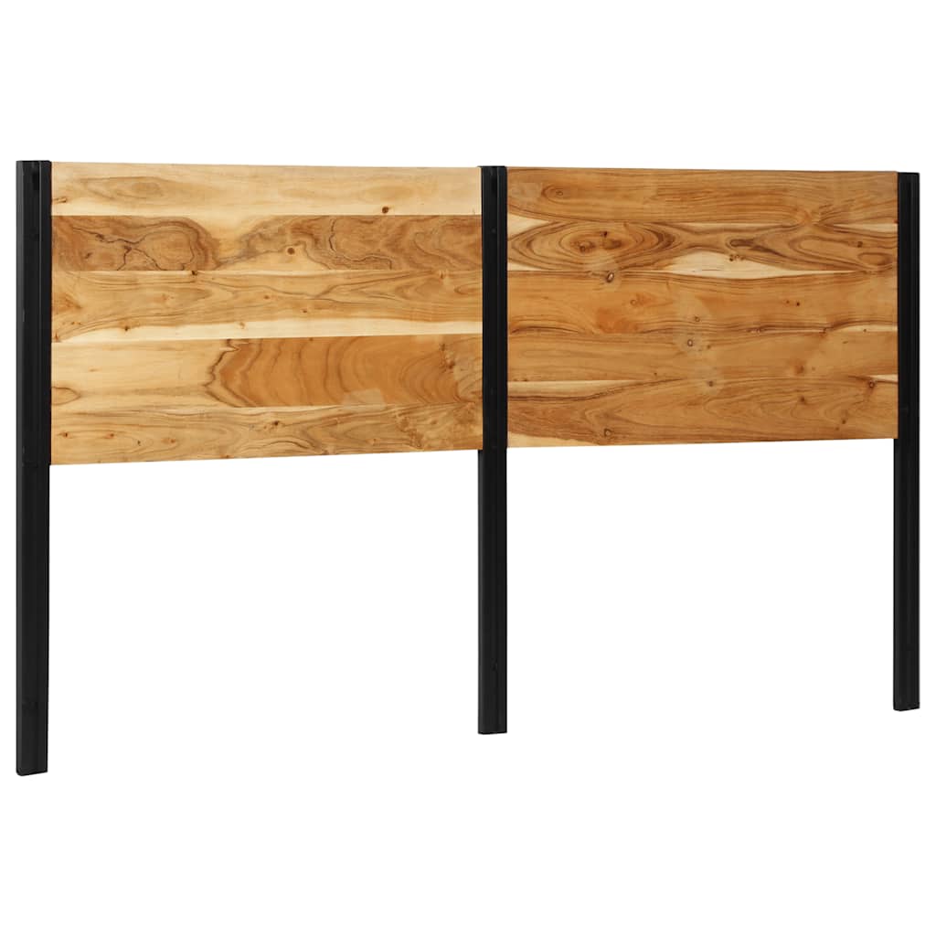 vidaXL Headboard 180 cm Solid Wood Acacia and Iron