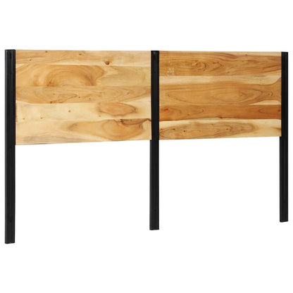 vidaXL Headboard 180 cm Solid Wood Acacia and Iron