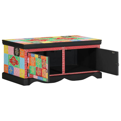 vidaXL Coffee Table Multicolour 90x50x40 cm Solid Wood Mango