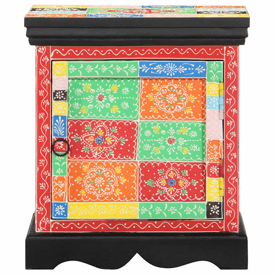 vidaXL Bedside Cabinet Multicolour 40x35x45 cm Solid Wood Mango