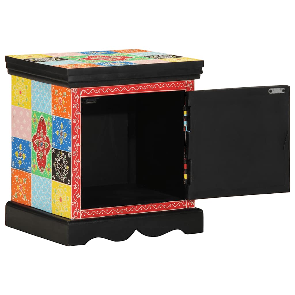vidaXL Bedside Cabinet 2 pcs Multicolour 40x35x45 cm Solid Wood Mango