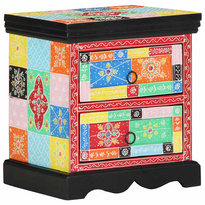 vidaXL Bedside Cabinet with Drawer 2 pcs Multicolour 40 x 35 x 45 cm