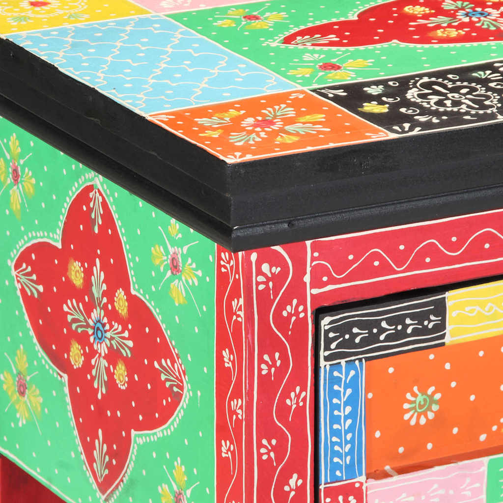 vidaXL Console Table with Drawer Multicolour 80 x 35 x 76 cm