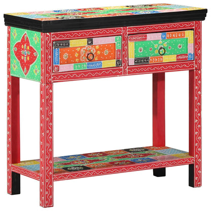 vidaXL Console Table with Drawer Multicolour 80 x 35 x 76 cm