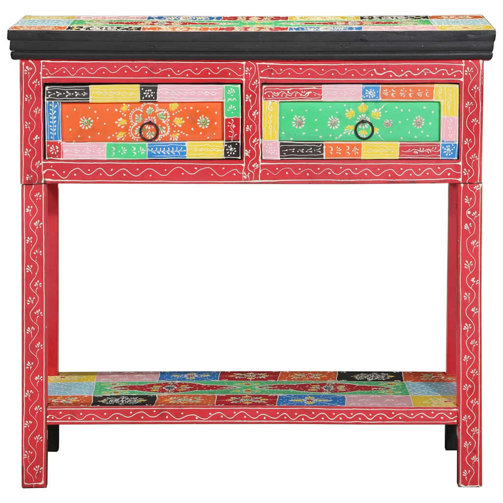 vidaXL Console Table with Drawer Multicolour 80 x 35 x 76 cm