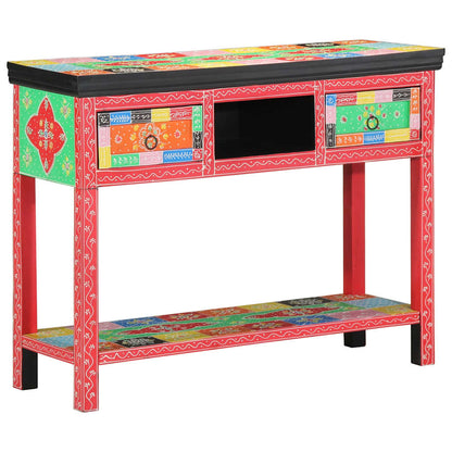 vidaXL Console Table with Drawer Multicolour 100 x 30 x 77 cm