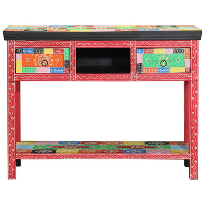 vidaXL Console Table with Drawer Multicolour 100 x 30 x 77 cm