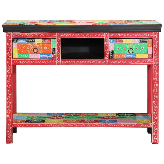 vidaXL Console Table with Drawer Multicolour 100 x 30 x 77 cm