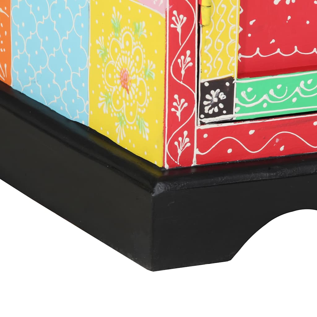 vidaXL Console Table with Shelf with Door Multicolour 50 x 30 x 70 cm