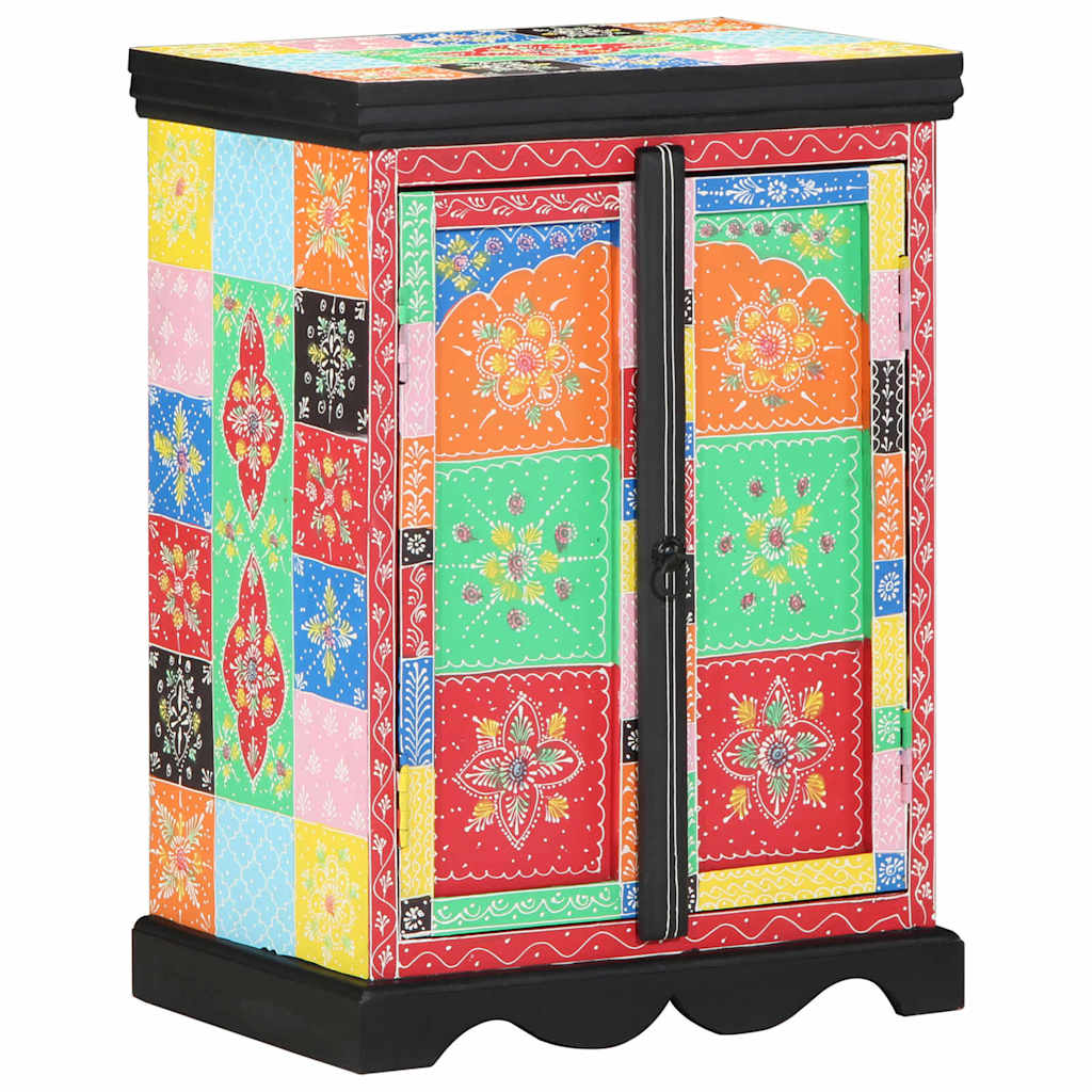 vidaXL Console Table with Shelf with Door Multicolour 50 x 30 x 70 cm