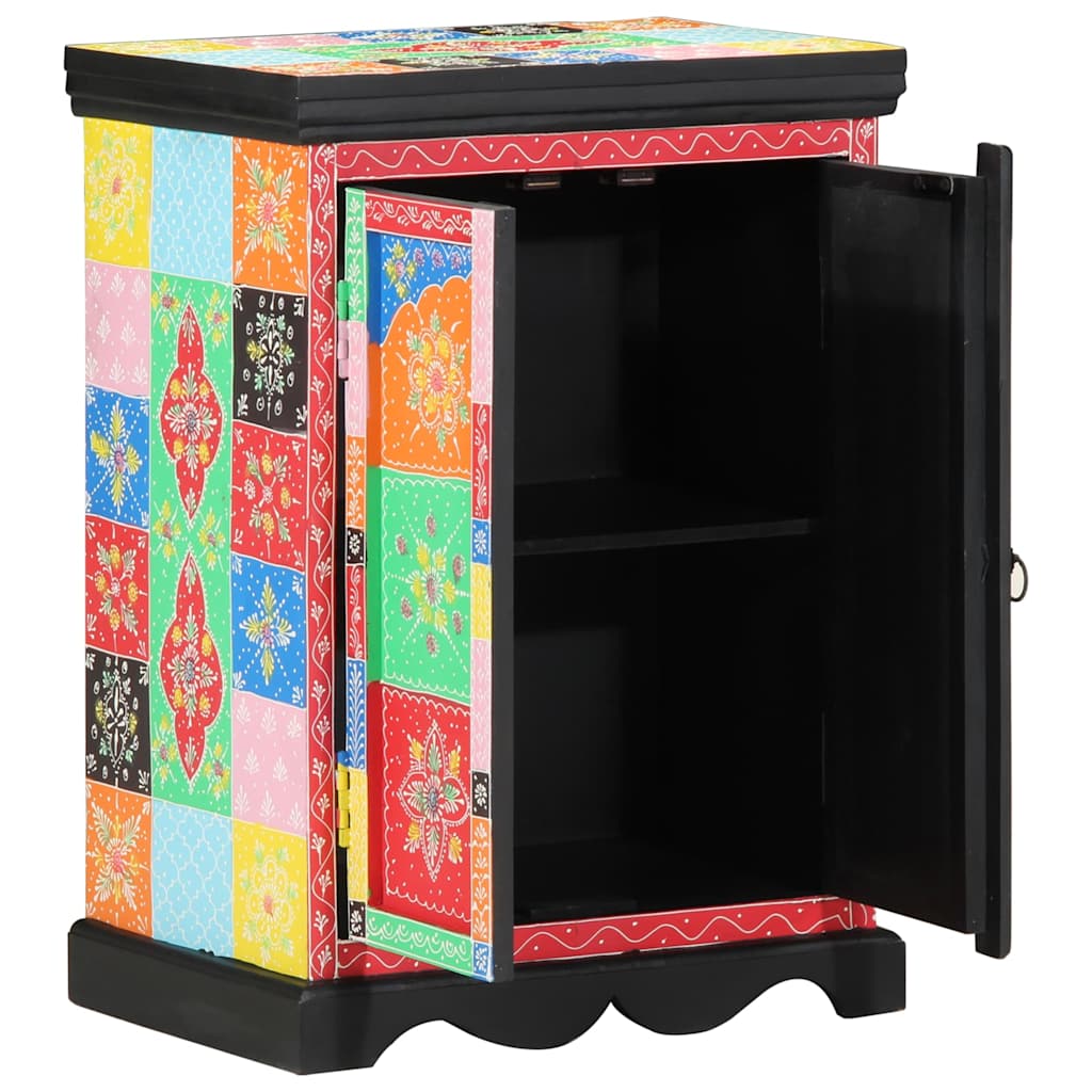 vidaXL Console Table with Shelf with Door Multicolour 50 x 30 x 70 cm