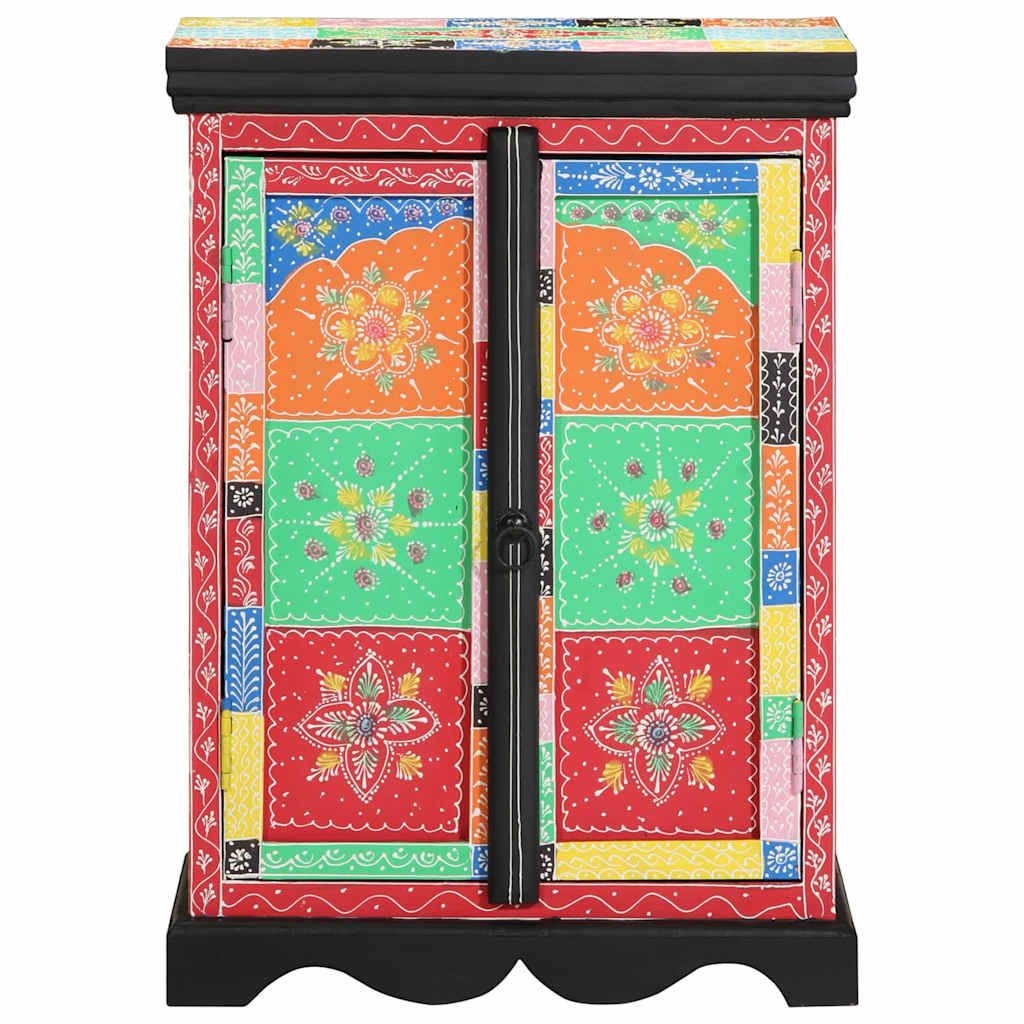 vidaXL Console Table with Shelf with Door Multicolour 50 x 30 x 70 cm
