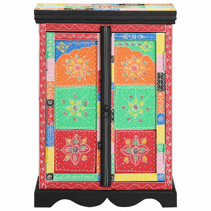 vidaXL Console Table with Shelf with Door Multicolour 50 x 30 x 70 cm