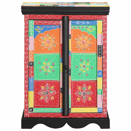 vidaXL Console Table with Shelf with Door Multicolour 50 x 30 x 70 cm