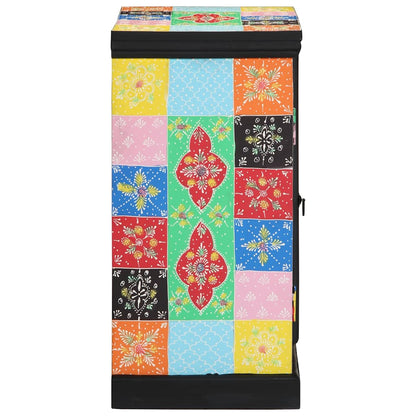 vidaXL Console Table with Shelf with Door Multicolour 50 x 30 x 70 cm