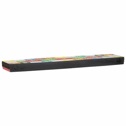 vidaXL Wall Shelves Multicolour 100 x 20 x 6 cm Solid Mango Wood