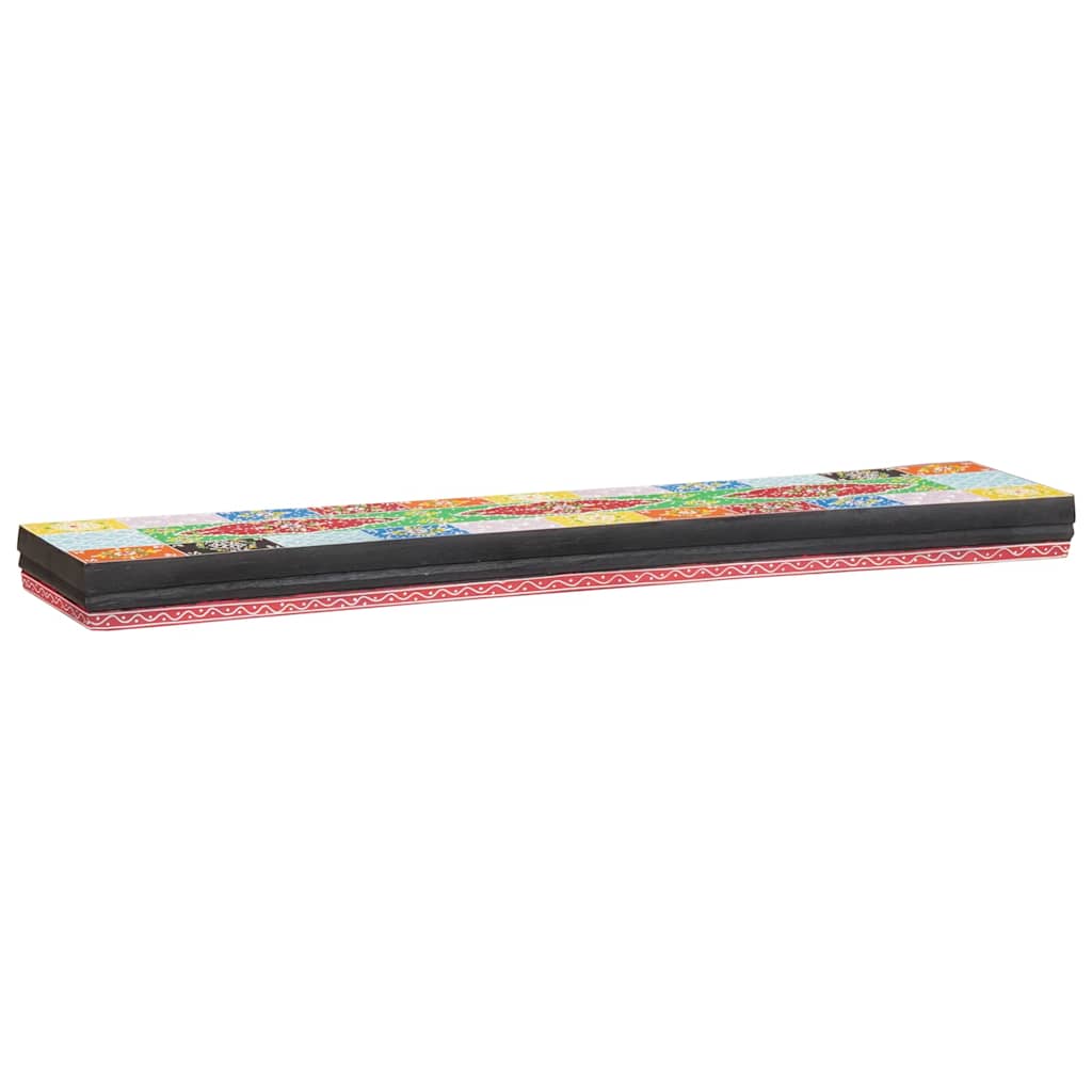 vidaXL Wall Shelves 3 pcs Multicolour 100 x 20 x 6 cm Solid Mango Wood