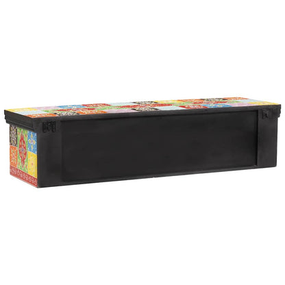 vidaXL TV Cabinet Multicolour 100 x 30 x 24 cm Solid Mango wood