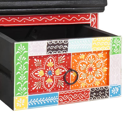 vidaXL TV Cabinet Multicolour 60 x 30 x 24 cm Solid Mango wood