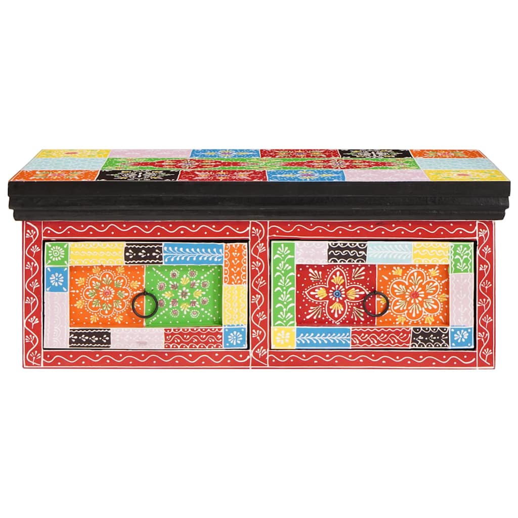 vidaXL TV Cabinet Multicolour 60 x 30 x 24 cm Solid Mango wood