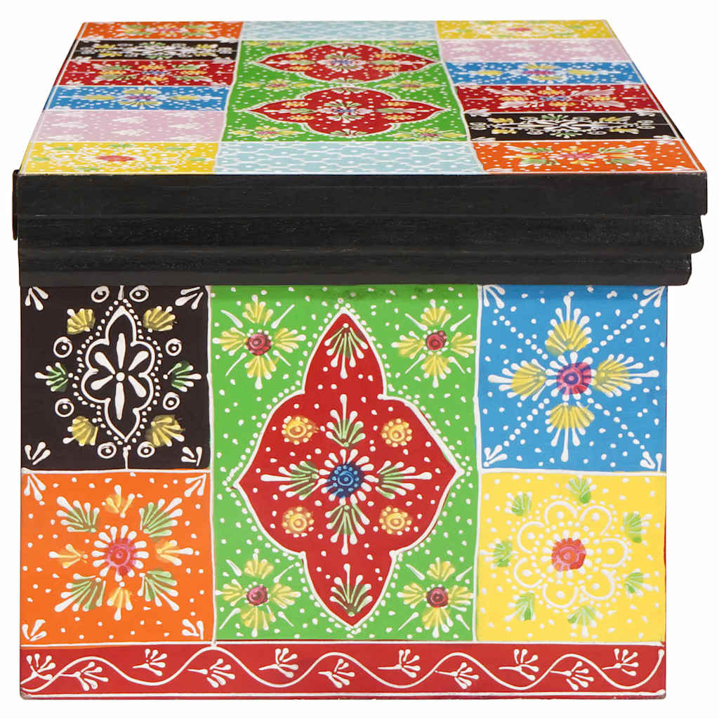 vidaXL TV Cabinet Multicolour 60 x 30 x 24 cm Solid Mango wood