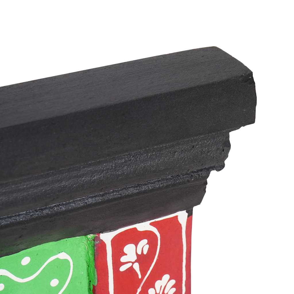 vidaXL Coat Rack Black 80 x 25 x 2 cm Solid Mango Wood