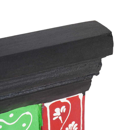 vidaXL Coat Rack Black 80 x 25 x 2 cm Solid Mango Wood