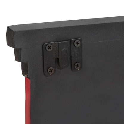 vidaXL Coat Rack Black 80 x 25 x 2 cm Solid Mango Wood