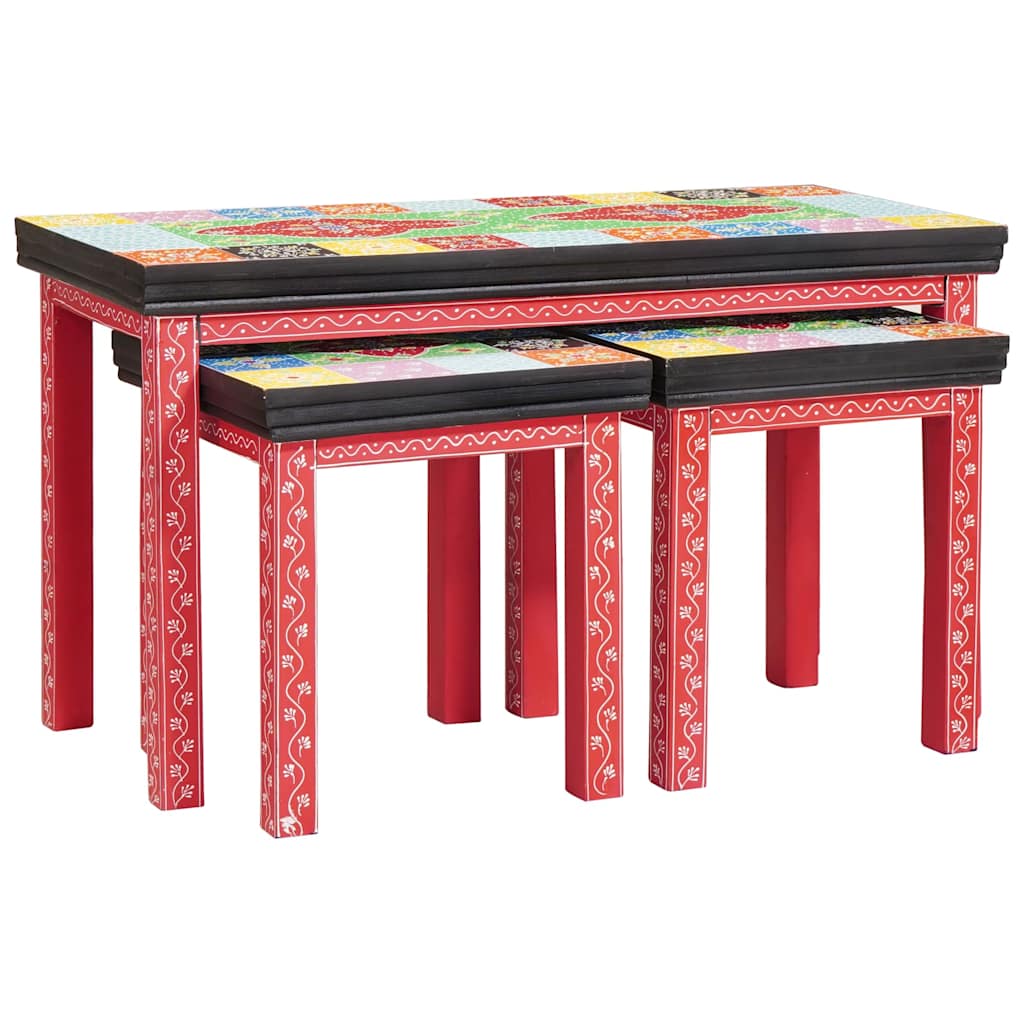 vidaXL End Table 2 pcs Multicolour