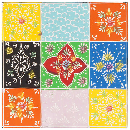 vidaXL Square Table 3 pcs Multicolour