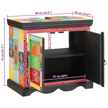 vidaXL Sink cabinet with Door Brown 60 x 35 x 55 cm Solid Mango Wood