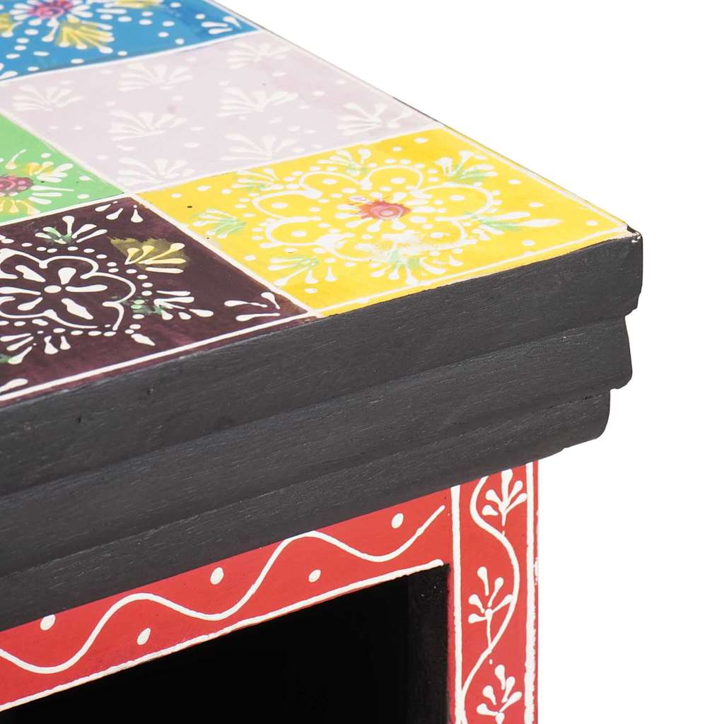 vidaXL Chest of drawers Multicolour 30 x 30 x 90 cm Solid Mango Wood