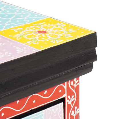 vidaXL Bedside Cabinet with Drawer Multicolour 40 x 30 x 28 cm