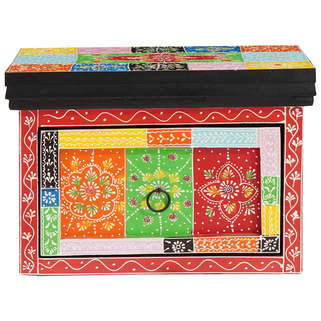 vidaXL Bedside Cabinet with Drawer Multicolour 40 x 30 x 28 cm