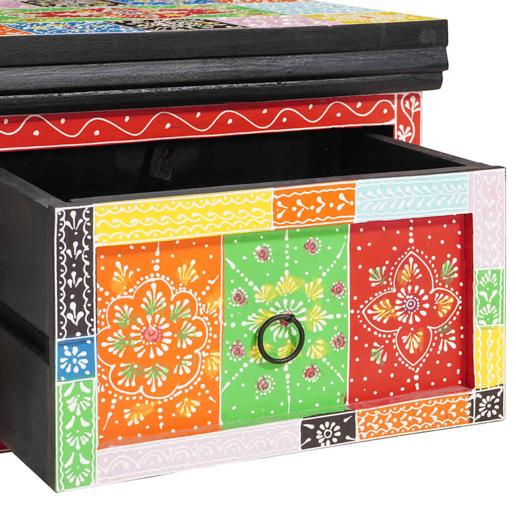 vidaXL Bedside Cabinet with Drawer 2 pcs Multicolour 40 x 30 x 28 cm