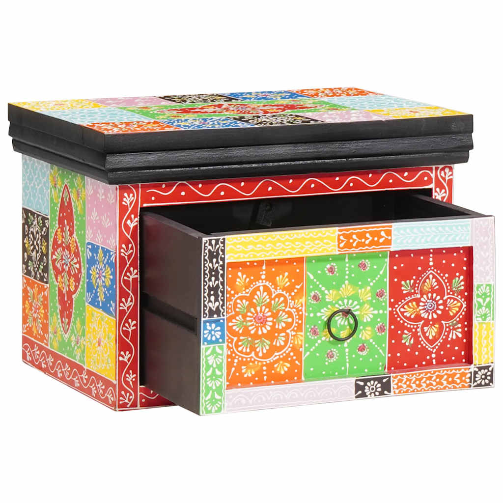 vidaXL Bedside Cabinet with Drawer 2 pcs Multicolour 40 x 30 x 28 cm