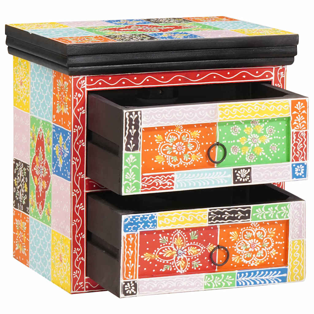 vidaXL Bedside Cabinet with Drawer Multicolour 40 x 30 x 40 cm