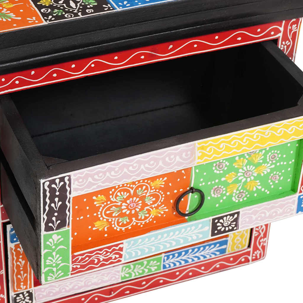 vidaXL Bedside Cabinet with Drawer 2 pcs Multicolour 40 x 30 x 40 cm
