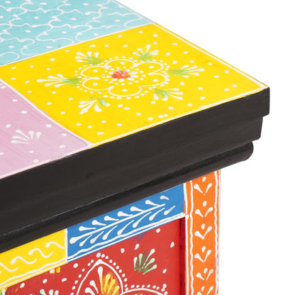 vidaXL Storage Box Multicolour 60 x 40 x 40 cm Solid Mango wood