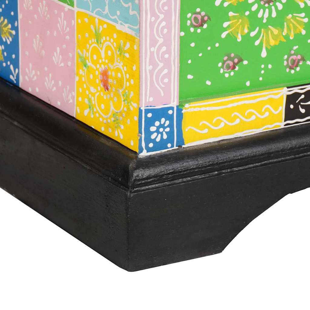 vidaXL Storage Box Multicolour 60 x 40 x 40 cm Solid Mango wood