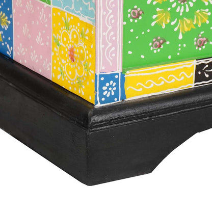 vidaXL Storage Box Multicolour 60 x 40 x 40 cm Solid Mango wood