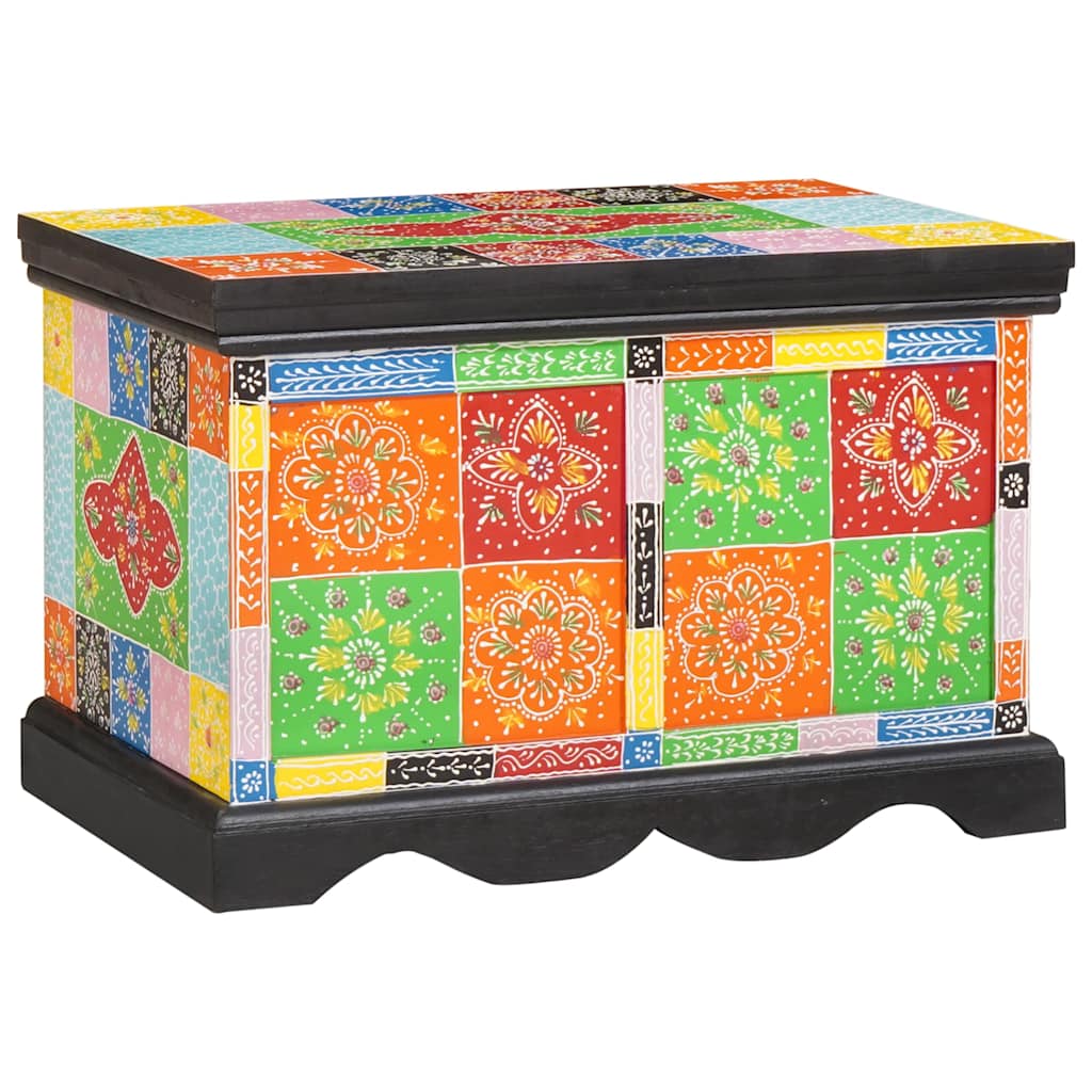 vidaXL Storage Box Multicolour 60 x 40 x 40 cm Solid Mango wood